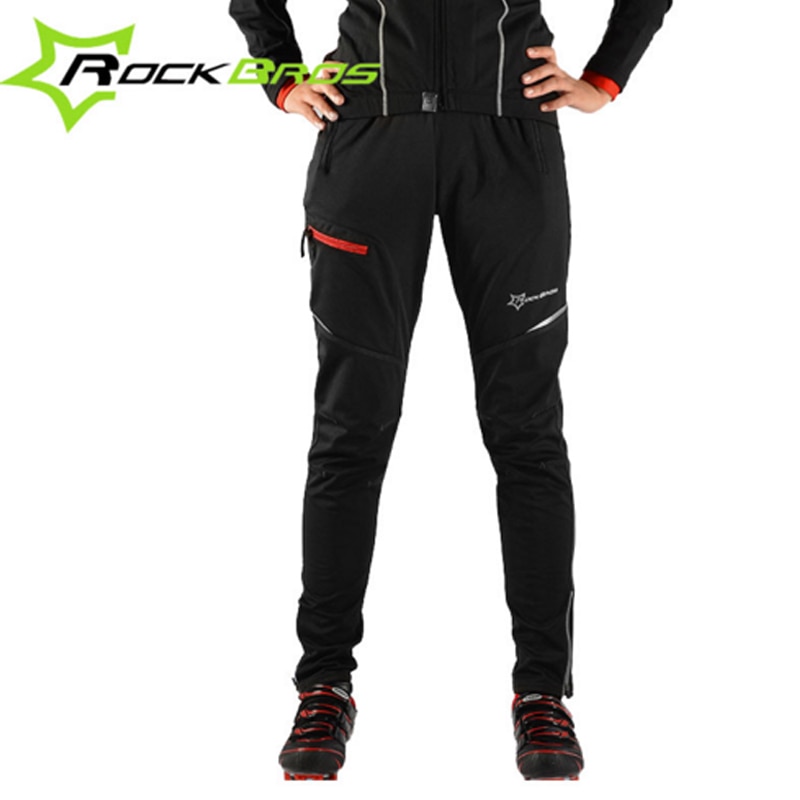 Lange cykelbukser vinter termiske ridebukser mtb cuissard long cyclisme vindtæt cykelbuks rockbros cykelbukser 3xl 4xl