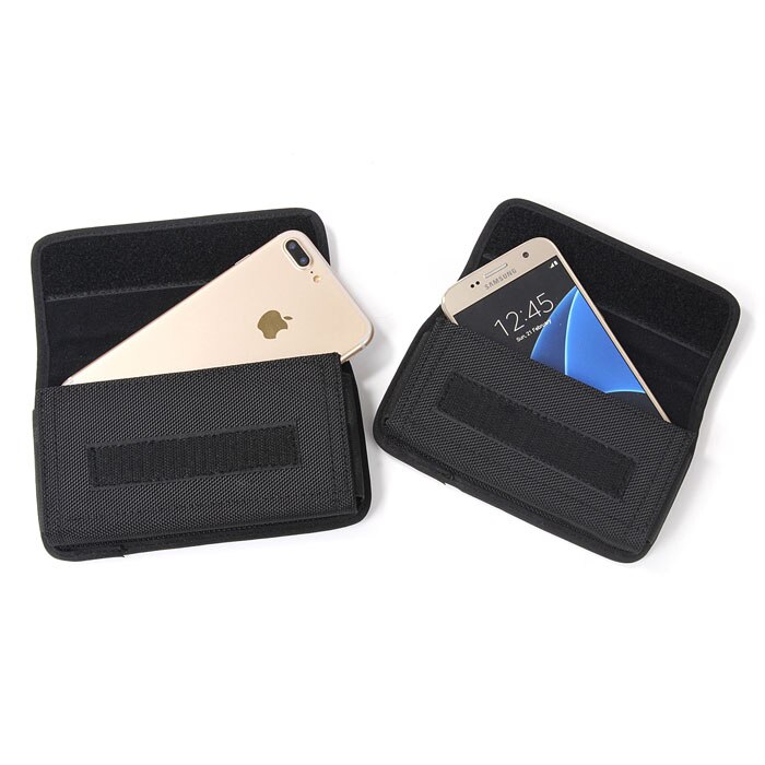 Fssobotlun, zwarte nylon horizontale holster heuptas telefoonhoesje voor gome  k1 4g lte 5.2 inch