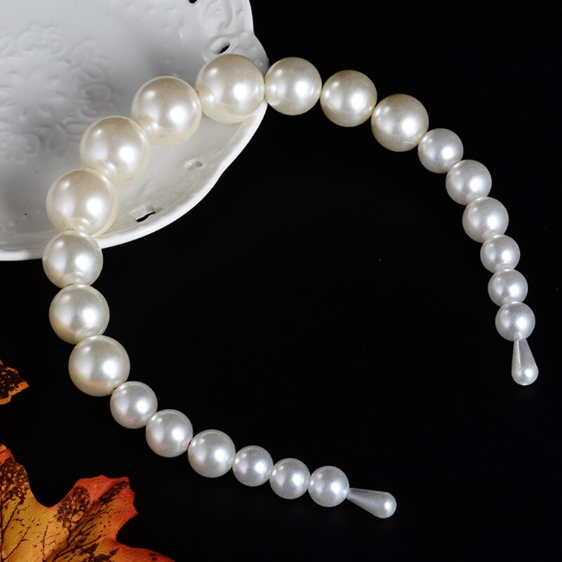 Volledige parels haarband hoofdband haar hoepel houder ornament vrouwen haaraccessoires parel haarbanden