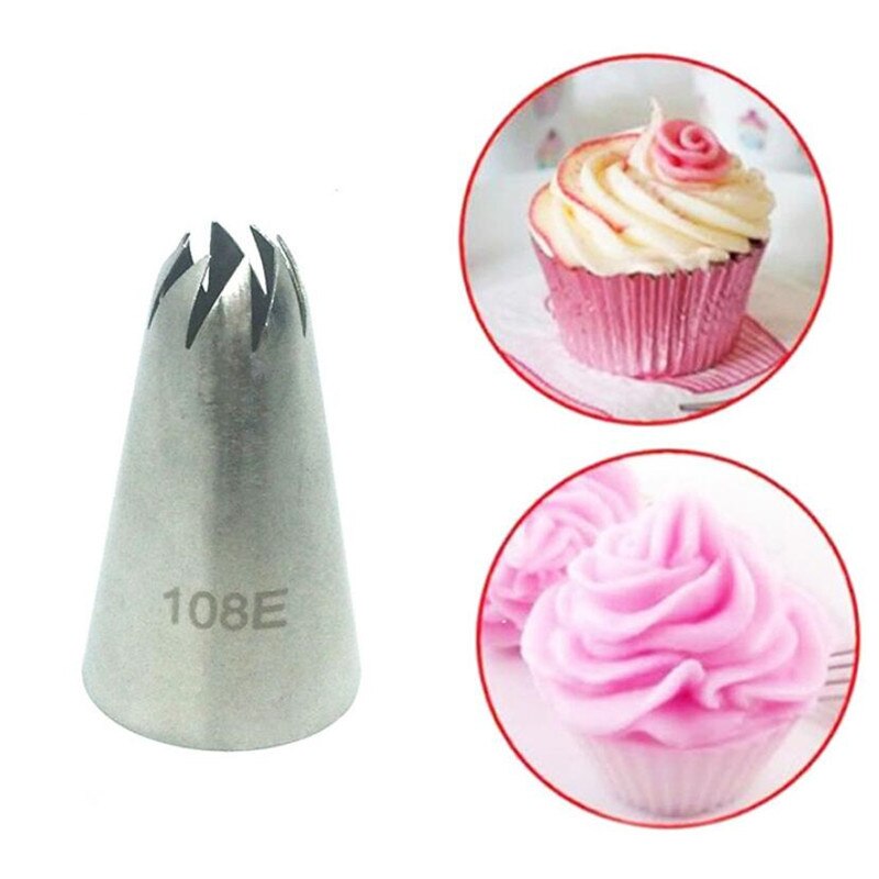 Rvs Bloem Icing Piping Nozzles Pastry Tips Set Voor Cake Cupcake Decorating Gereedschap Ccake Gereedschap # 108E
