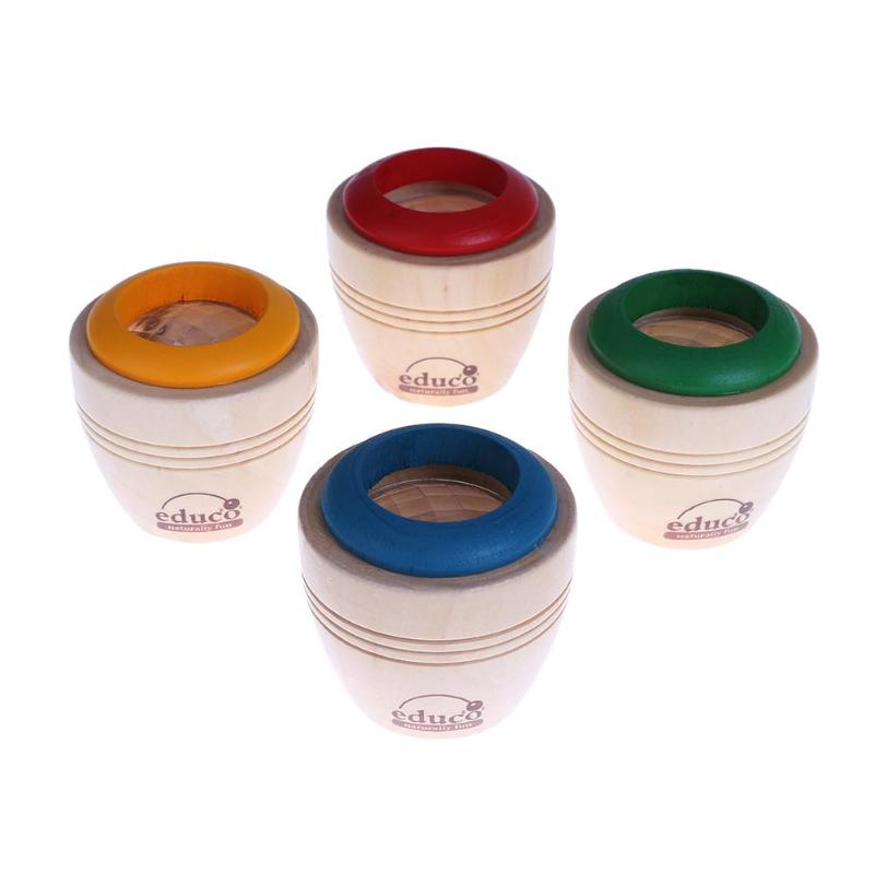 Kids Bee Eye Houten Magic Kleurrijke Baby Caleidoscoop Speelgoed Kinderen Voorschoolse Educatief Caleidoscoop Speelgoed Willekeurige Kleur