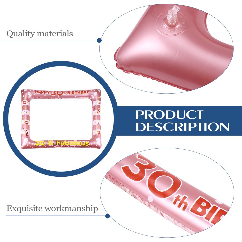 1 Pc Pvc Fotolijst Verjaardag Fotolijst Photo Booth Frame Photo Booth Frame Voor Decor Party