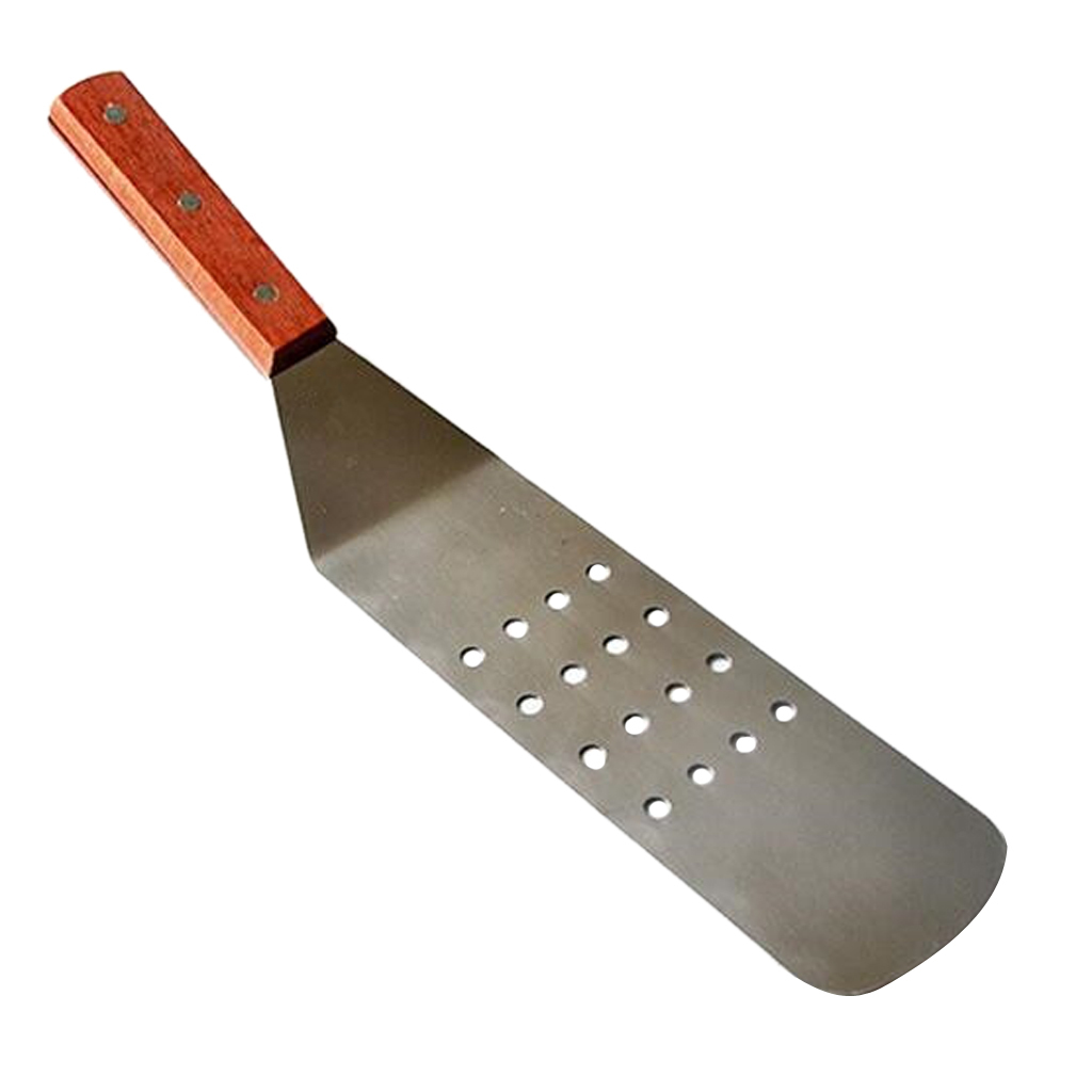 Stainless Steel Metal Griddle Spatula Griddle Accessories Hamburger Turner Scraper Pancake Great for BBQ Grill