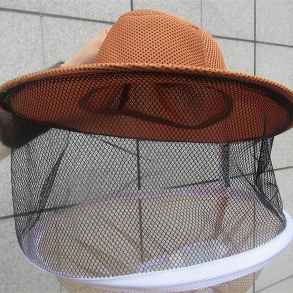 Máscara antimosquitos para apicultura, gorro de protección para la cara, herramientas de abejas con ventilación, velo de apicultor, 1 ud.
