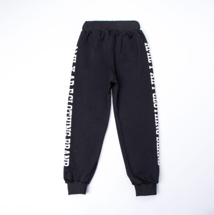 Rouge filles salon Jazz Hip Hop danse Performance Costumes à capuche chemise hauts pantalons enfants garçons danse vêtements tenues scène porter: Black / 110cm-120cm
