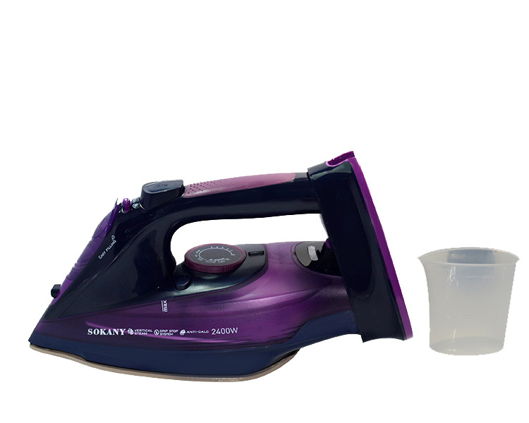 Handheld home electric steamer brush fast heating ironing machine ceramic coating steam presses powerful ironing GS26: purple