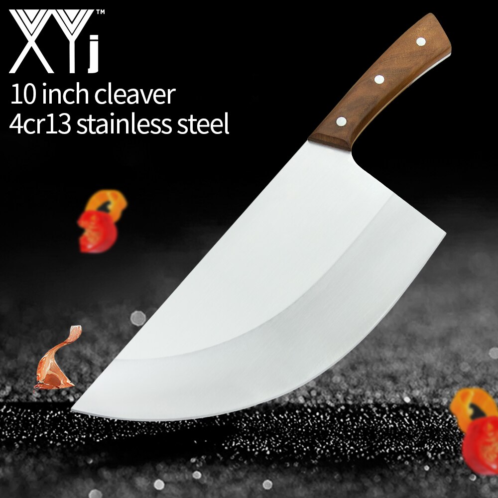 Slaughter Knife Big Bone Chinese Butcher Knife Serbian Chef Boning Knife Full Tang Forged Handmade Kitchen Knife Tool Cleaver