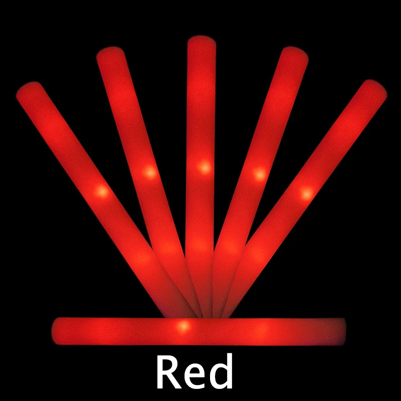 50 Uds. Barras luminosas LED a granel coloridas barras de espuma brillante RGB para Navidad cumpleaños boda suministros para fiestas que brillan en la oscuridad: XXL / Verde oliva