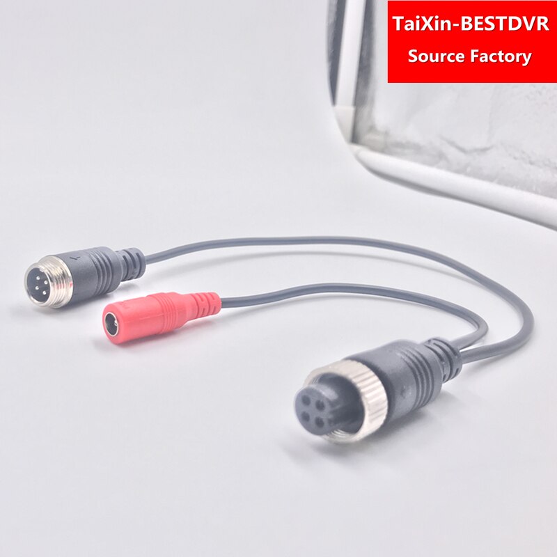 4G MDVR vehicle monitoring adapter cable Israel aviation head female to male DC truck camera cable