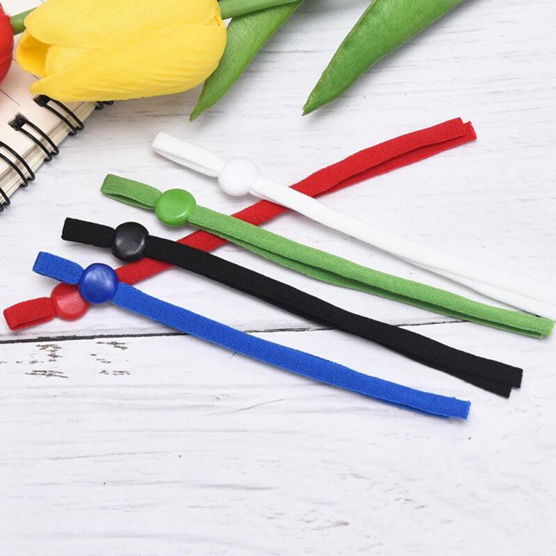 10 st mask sy elastisk bandkord med justerbart spänne stretchig mask öronögla snodd öronskydd rep diy gör förnödenheter