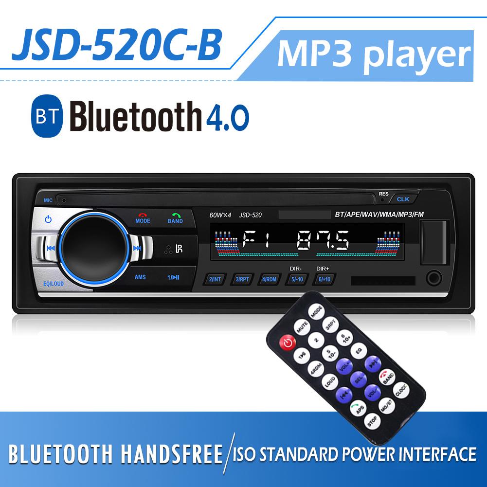 Car Stereo In Dash Bluetooth Mp3 Player Aux Input Usb Fm Radio Receiver Classic Stereo Audio Player Car Electronic MGO3