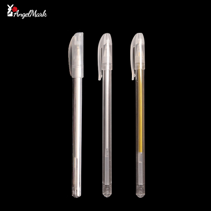 Stylo à encre Gel blanc classique, rouleau de gelée, marqueur pour surbrillance artistique, 3/6/12 pièces, blanc brillant, argent, or, peinture artistique, stylos à dessin: Aqua vert