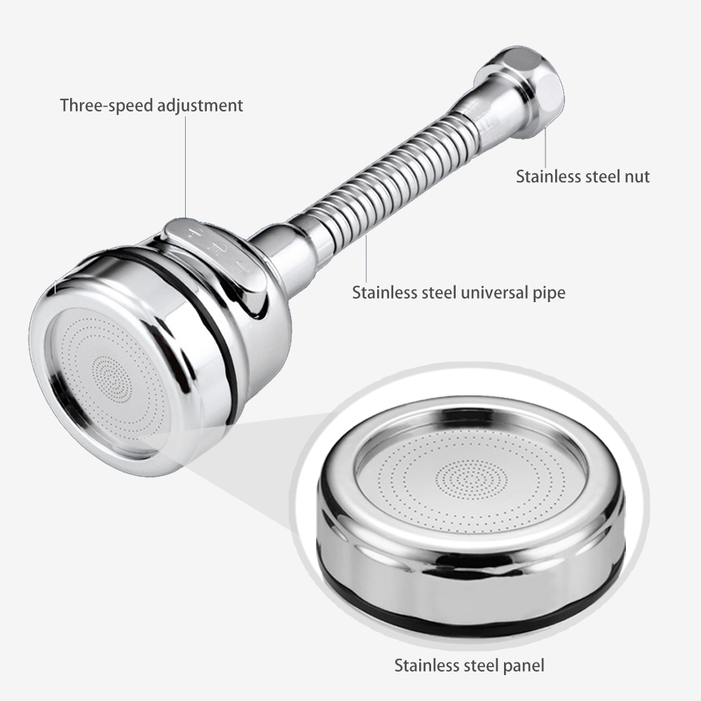 3 Modi Kraan Adapter Beluchter Bubbler 360 Draaibare Hogedruk Kraan Filter Extender Waterbesparende Keuken Gadget Kraan Mondstuk