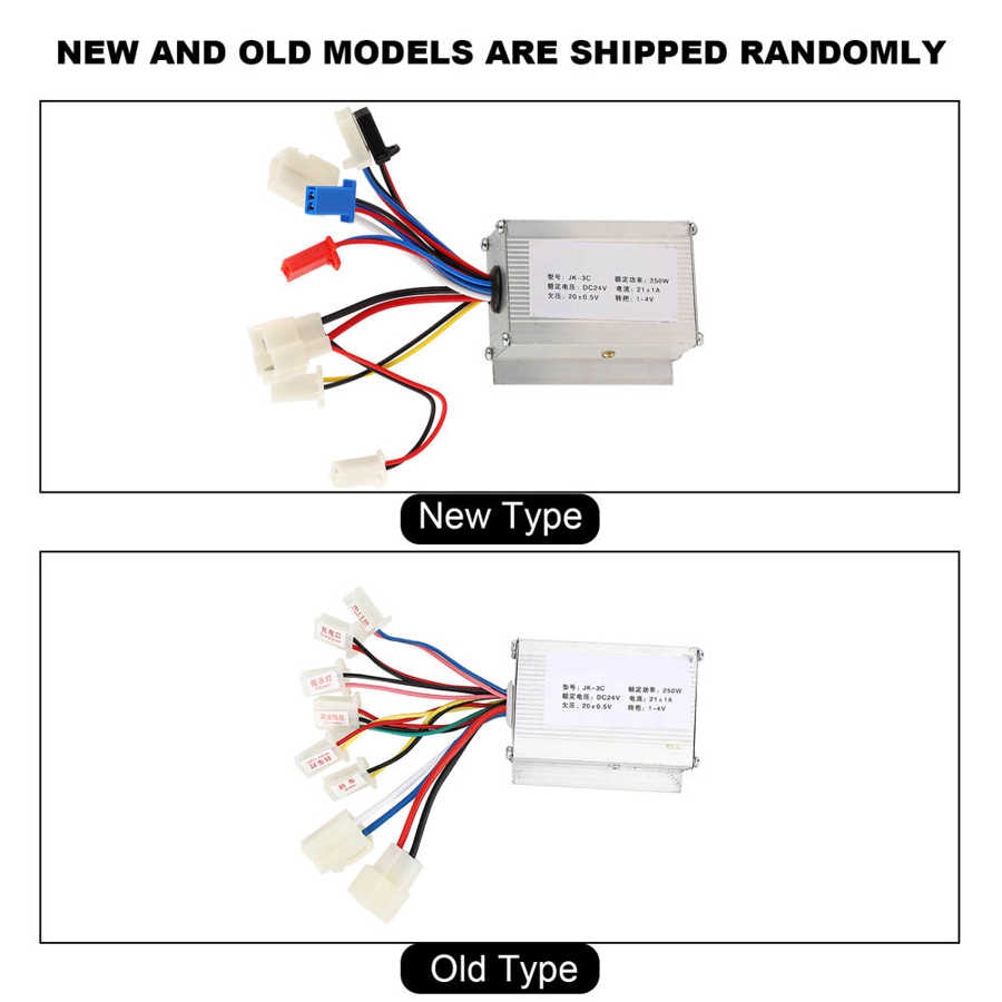 Elektrische Fiets 24V 250W Geborsteld Controller Gashendel Set Elektrische Fiets E-Bike Controller &amp; Twist Throttle stuur