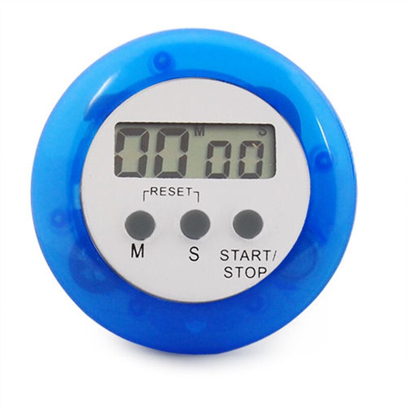 5 Colors Available Digital Alarm Clock Round LCD Digital Kitchen Countdown Timer Alarm With Stand Kitchen Cooking Timers
