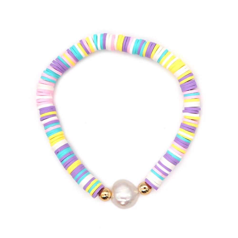 Go2 boho heishi kralen afrikaanse armbanden echte parel armband voor vrouwen boho string pulseira mujer zomer strand handgemaakte sieraden: Zz -b200117g