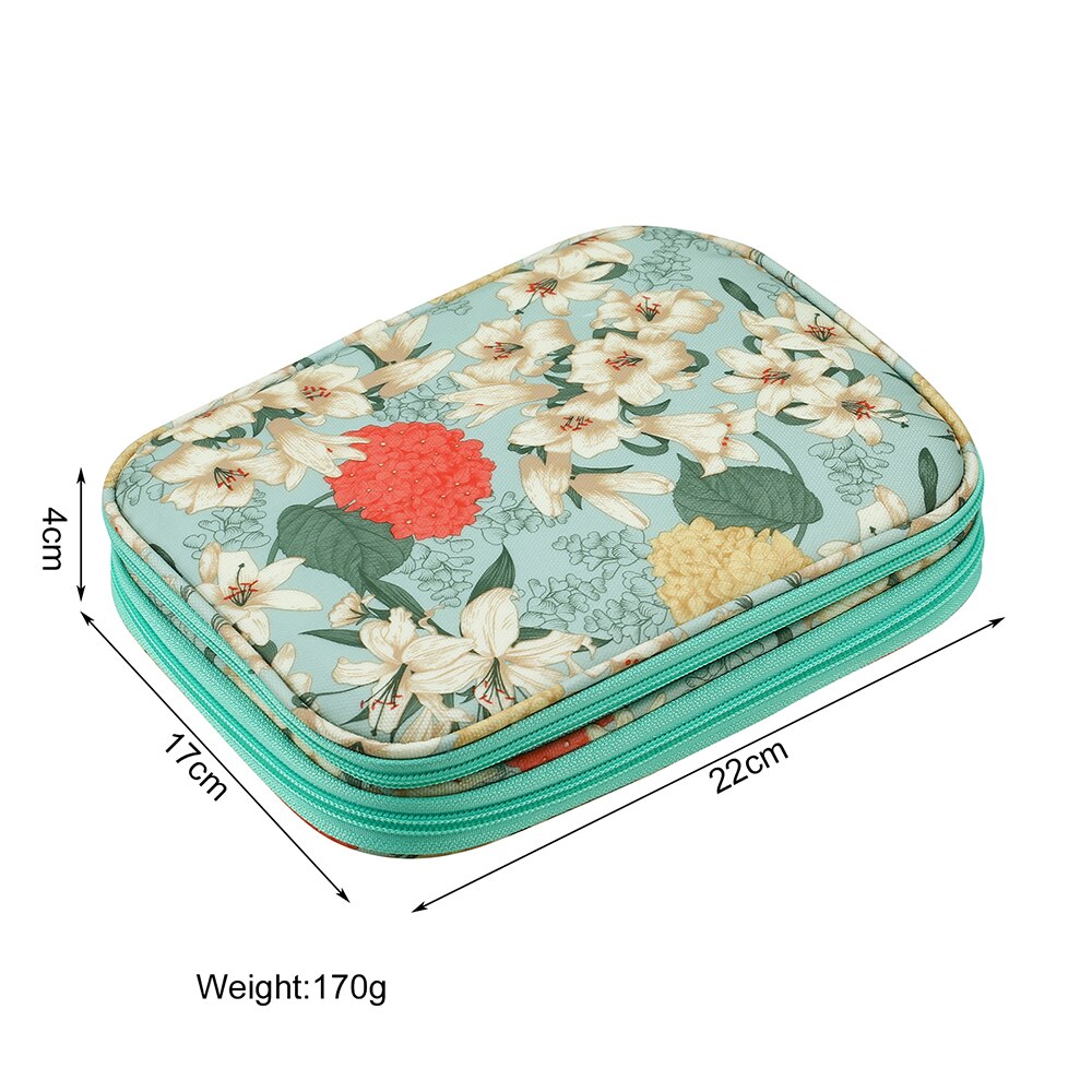Portable Sewing Storage Bag Big Capacity Crochet Hook Pouch Knitting Needles Kit Case Sewing Accessories 22*17*4CM