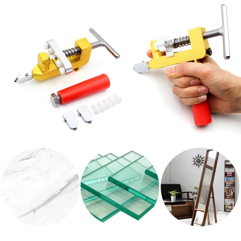 2 In 1 High-strength Glass Cutter Tile Handheld Multi-function Portable Opener Home Glass Cutter Diamond Cutting Hand Tools