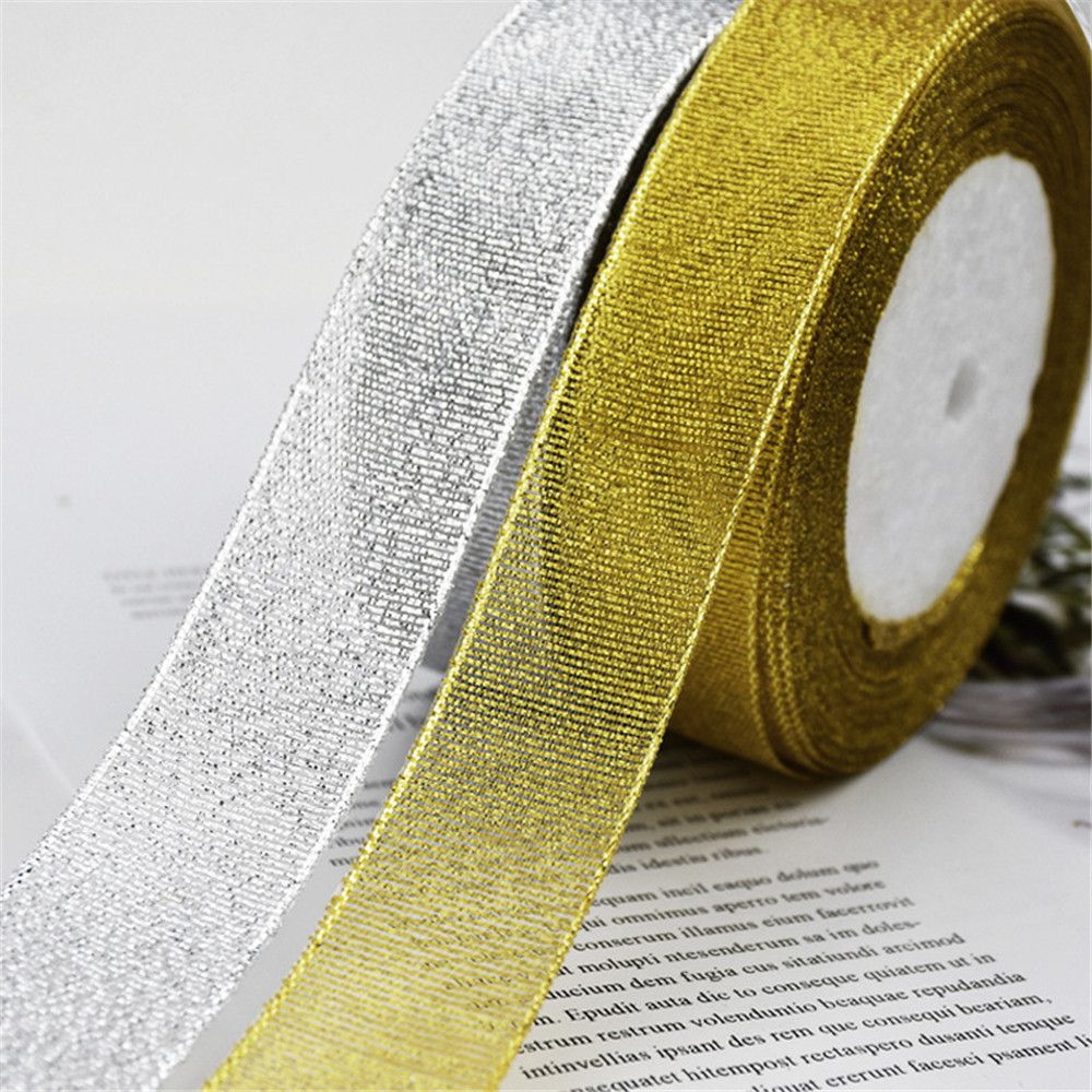1Pc Silk Decorative Ribbon Glitter Onions Ribbons Wedding Cake Decoration Packaging Strips Christmas Party Supplies