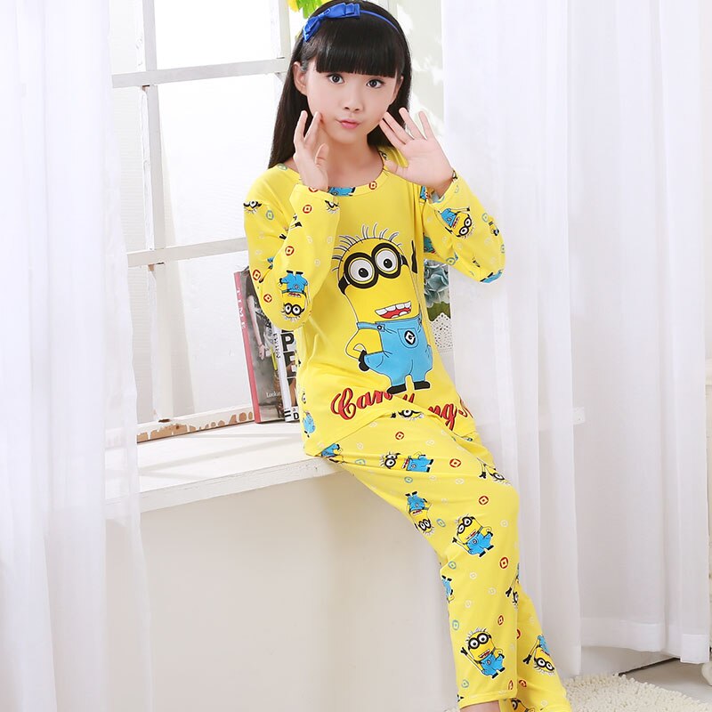 Christmas Pajama Kids Style Carton Cute Children Pajamas Unisex Boy Sleepwear Lovely Long Underwear Girl Nightwear