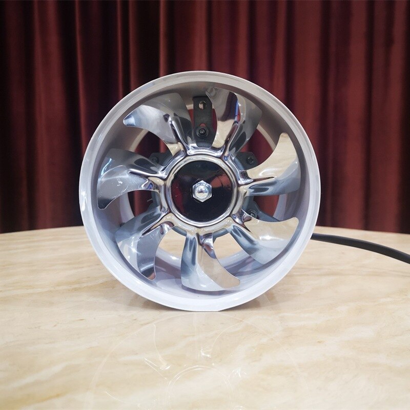 6 Inch Inline Duct Fan Air Ventilator Metal Pipe Ventilation Exhaust Fan Mini Extractor Bathroom Toilet Wall Fan Duct Fan