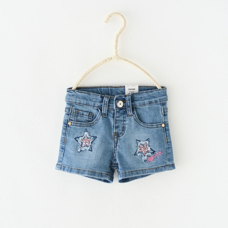Sommer baby pige shorts jeans baby denim korte børn ripped jeans piger børn slankebukser 2-10 år piger tøj
