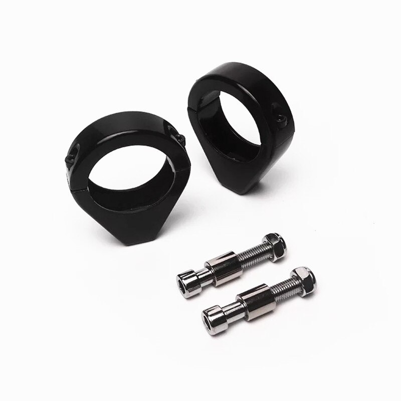 39mm 41mm Motorrad Blinker Licht Halterung Halfter Halterung Chrom Anzeige für Harley Davidsion für Umzug Gabel Schellen: 41mm Schwarz