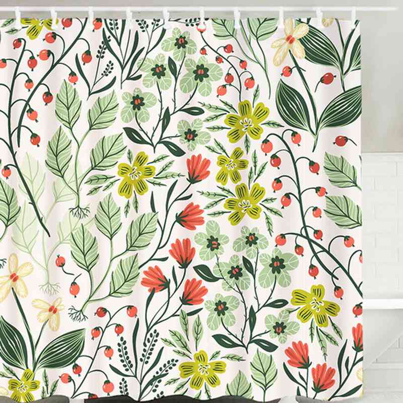 Zeeschildpad Print Waterdicht Douchegordijn Polyester Bad Gordijn Octopus Thuis Badkamer Gordijnen met 12 Haken