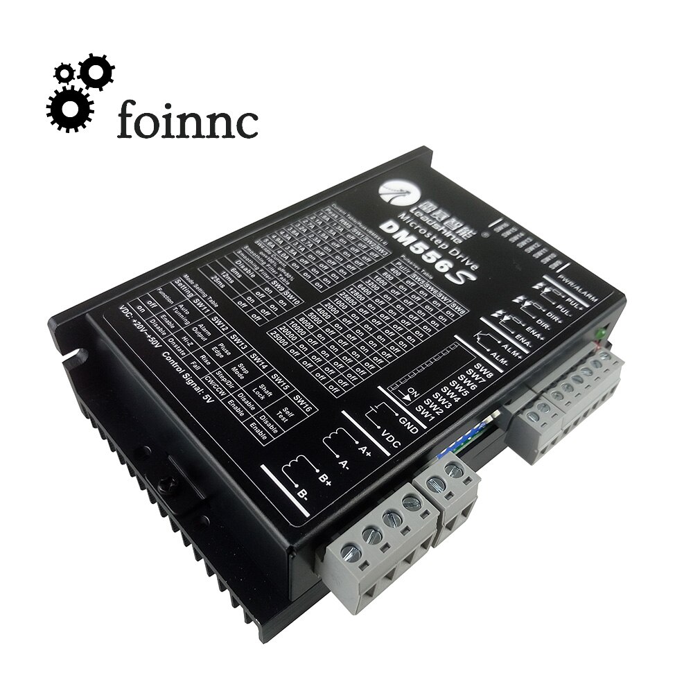Leadshine 2Phase Stepper Motor Driver DM556S DC24V-50V For 86/57(NEMA34/23) Stepper Motor1.0-5.6A Replace Microstep Driver DM556