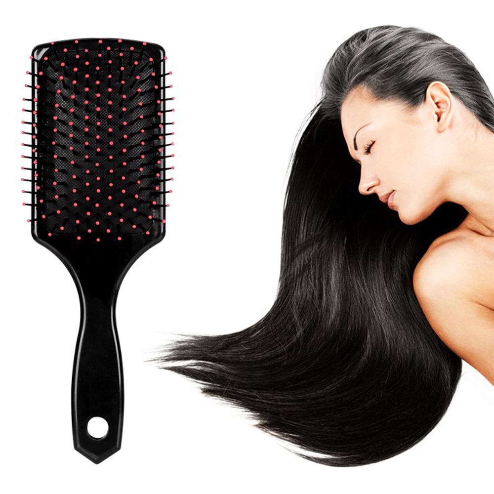 Peine de masaje de paleta grande, cepillo para el pelo con cojín, peine mágico para mujeres, salón de peluquería, cabeza de desenredar, SPA 1 unidad