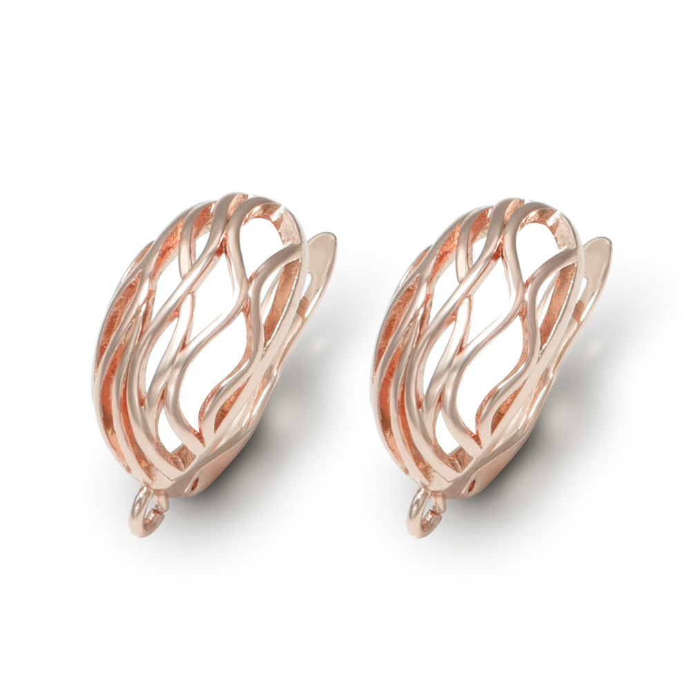 DIY Basic Schwenzy Material 14k Gold /Sliver Color Fasteners Earwire Earring Hooks Accessories For Woman Earrings Making: Orange