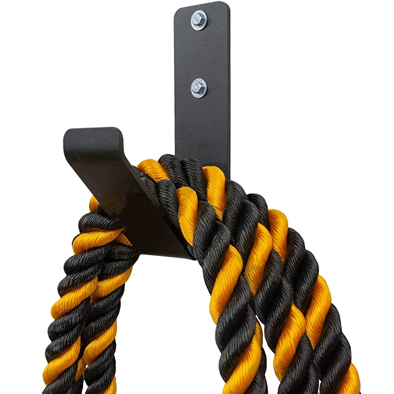 Fitness Battle Rope Rack Wall Mounted Heavy Duty Jump Rope Storage Hook Battle Skipping Ropes Holder Home Gym Equipment Hanger