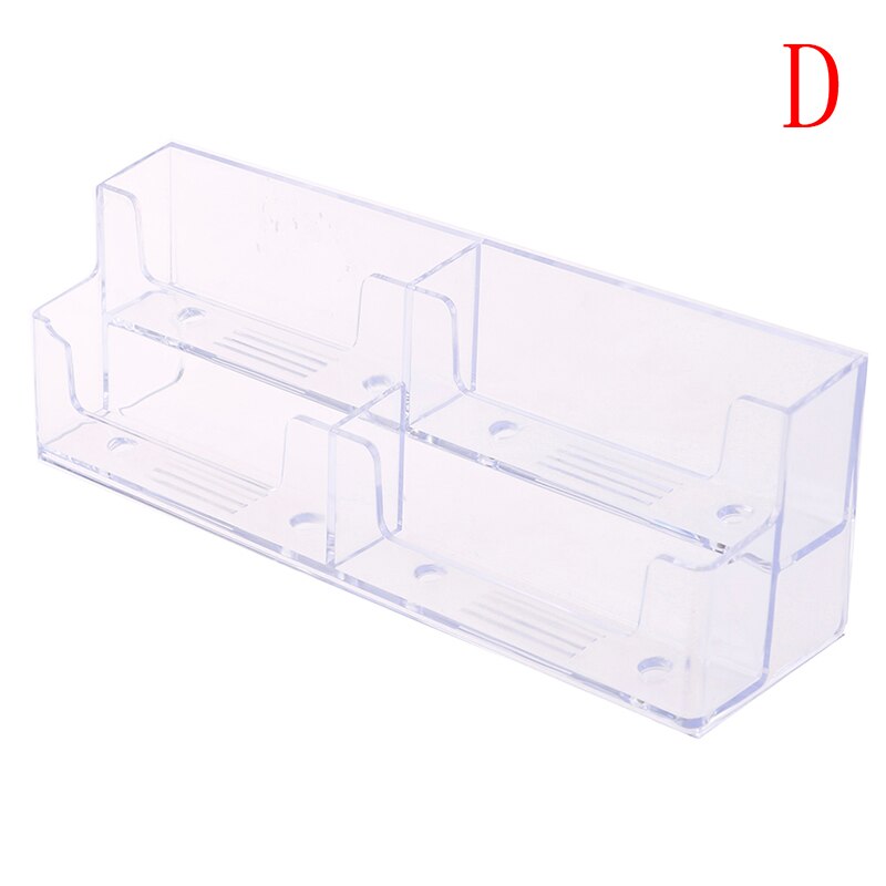 Bureaublad kantoor visitekaartjeshouder, transparant acryl toonbank displaystandaard, bureau accessoires: D