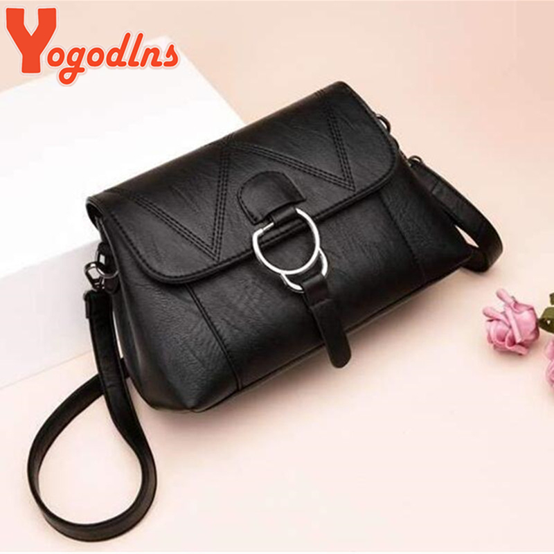 Yogodlns loisirs Pu cuir femmes sac bandoulière messager rabat sacs téléphone sac à main pochette pour femme mère doux sacs à bandoulière