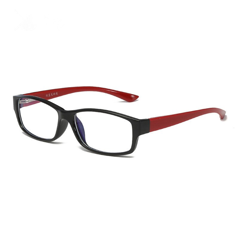 Anti Computer Glasses Blue Light Blocking Eyeglasses Anti Glare Eye Strain Radiation for Women Men Regular Digital Glasses: black red