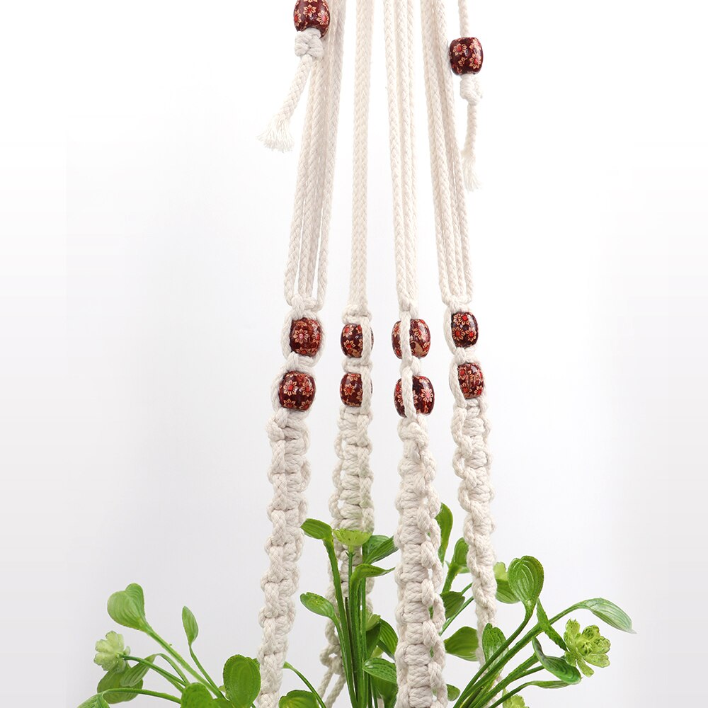 Sales 100% Handmade Macrame Plant Hanger Flower Pot Hanger for Wall Decoration Countyard Garden Decor