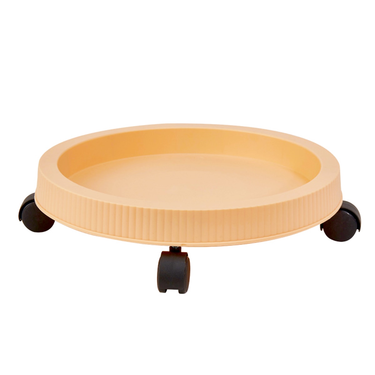 Vaso per fioriera per fragole vasi da fiori verticali impilabili in plastica vassoio per ruote universale supporto per piantine per piante per giardino domestico: Beige tray