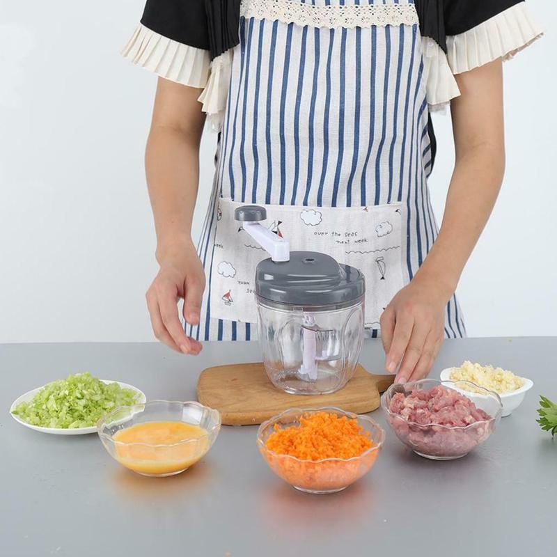 Manual Meat Grinder Mincer Stainless Steel Hand Cranked Chopper Tool Vegetable Fruit Beef Kitchen Food Household D9J7