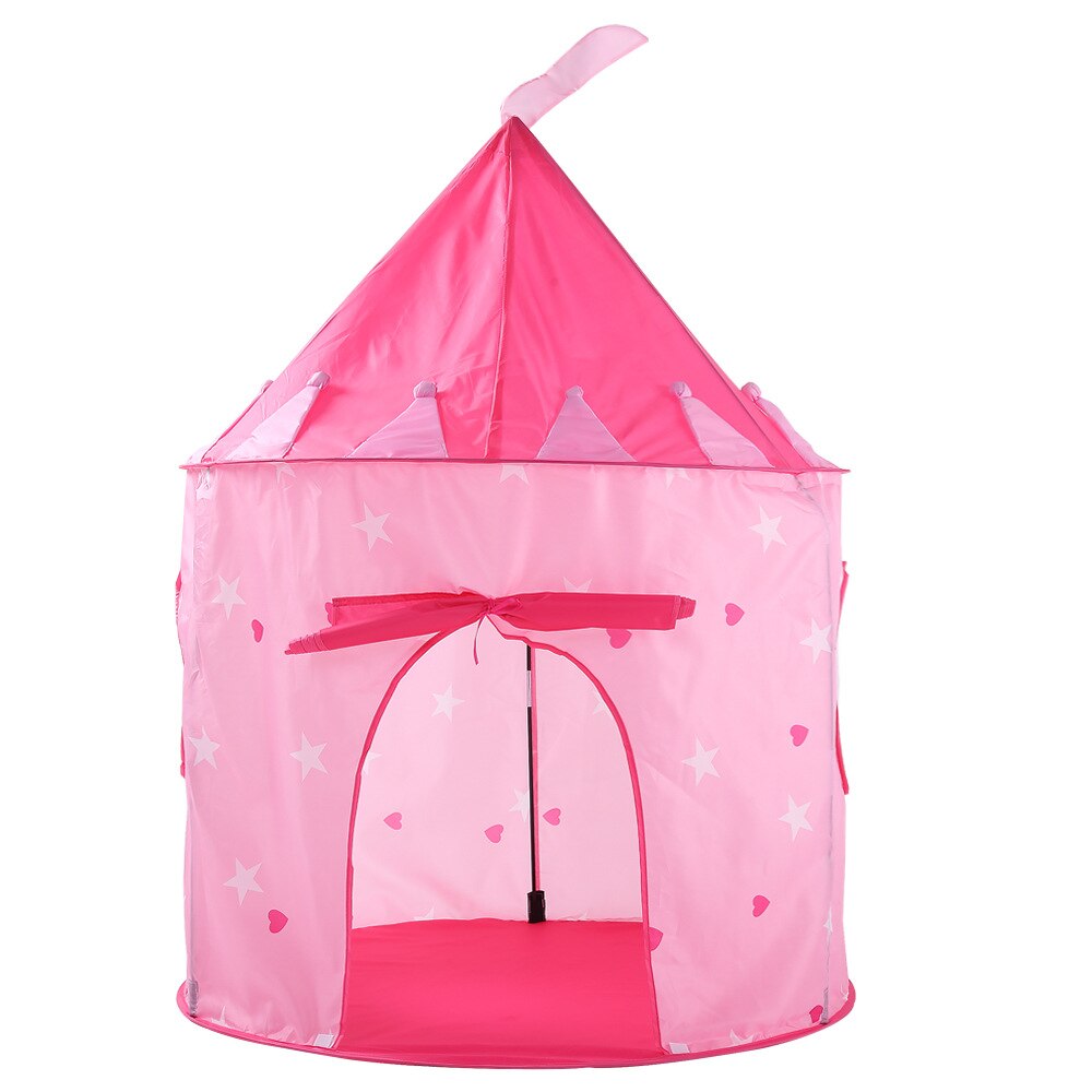 Roze Prinses Dromerige Kinderen Game Tent Blauw Sterren Indoor Speelgoed Spelen Space Kids Prive Kamer Draagbare Cubbyhole Kinderen Speelgoed: Pink