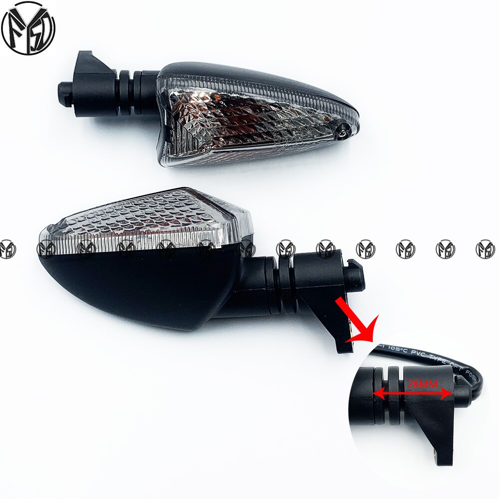 Blinker Licht Für Aprilia NA 850 GT/Mana SL 750 Schauer/GT SMV 750 Dorsoduro Motorrad Zubehör vorne/Hinten Anzeige Lampe: Rauch 28mm