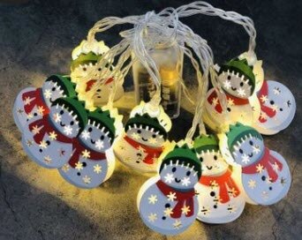 Dekoracja na choinkę lekka girlanda żarówkowa doprowadziło podświetlana ładowarka USB bałwanek i święty mikołaj doprowadziło światło robić dekoracji 3M 20doprowadziło: biały