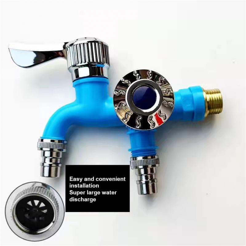 Dual Control Sink Valve Antifreeze Faucet One In Two For Outdoor Use Extended Double-control Faucet Double Control Valve Core