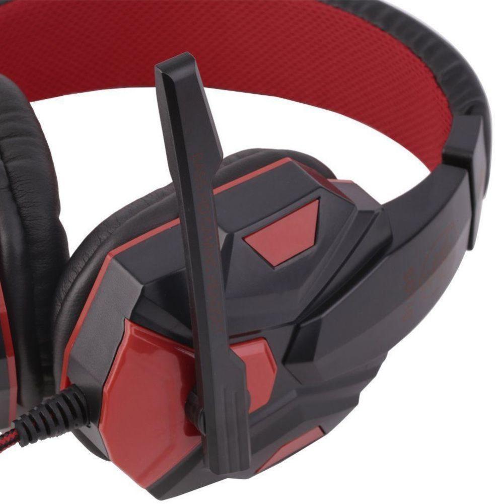 Surround Stereo Gaming Headset Headband Headphone USB 3.5mm LED with Mic