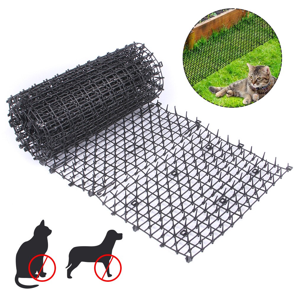 4M Garden Cat Scat maty odstraszające mata antypoślizgowa mata kolczasta kopanie zapobiega utrzymaniu kotów pies z dala plastikowe artykuły dla zwierząt