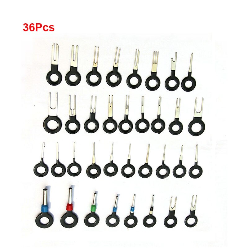 3/18/36/41pcs Car Terminal Removal Tool Wire Plug Connector Extractor Puller Release Pin Extractor Kit for Car Plug Repair Tool