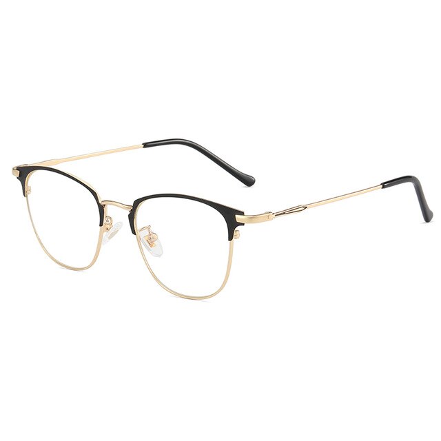 Glasses Optical Frame Photochromic Eyeglasses Eyeglasses Men's Myopia Glasses Eyewear Glasses Frame For Men Women: black gold