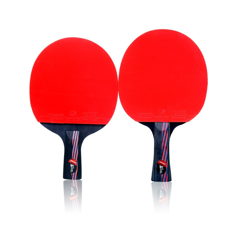 Lemuria kulfiber bordtennisketsjer dobbelt ansigt bumser i bordtennis gummi fl eller cs hånd ping pong ketcher