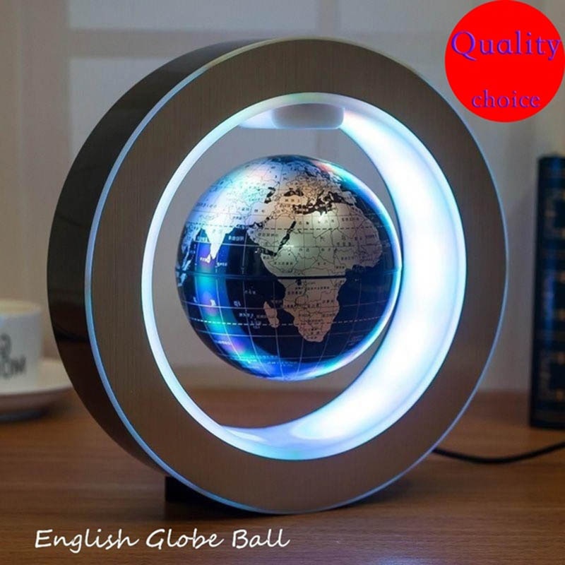 Mova globe floating globe magnetisk levitation magnetisk levitation ljus för heminredning c formad magnet levitating globe