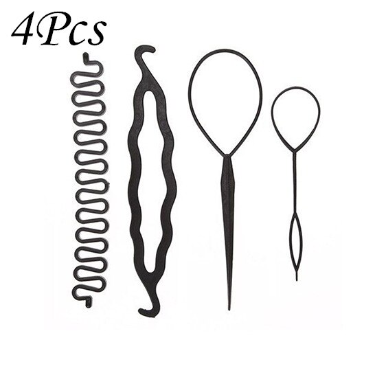 Multi-Stijl Vrouwen Haar Styling Twist Clip Stick Bun Maker Diy Haar Vlechten Gereedschap Haaraccessoires Braider Diy Kapsel: Style 9