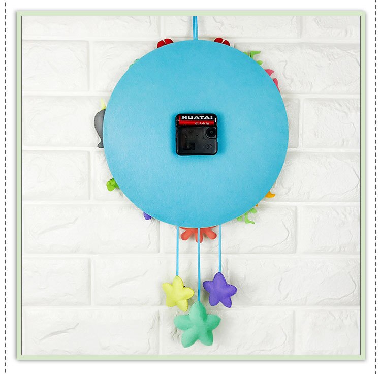 DIY funny wall clock learning education kids toys children handmade craft toys home decoration Christmas home decoration